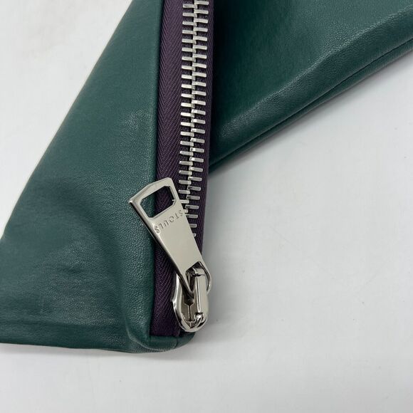 STOULS Leather Clutch Women's 3 Piece Set Green Pouches Wallet - Picture 3 of 14